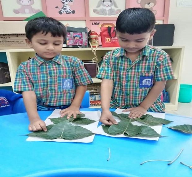 Leaf Ganpati making act (1)
