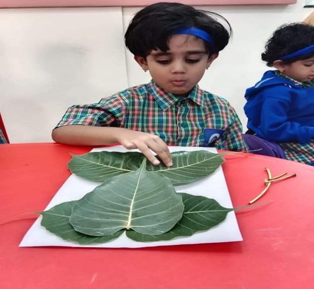 Leaf Ganpati making act (3)